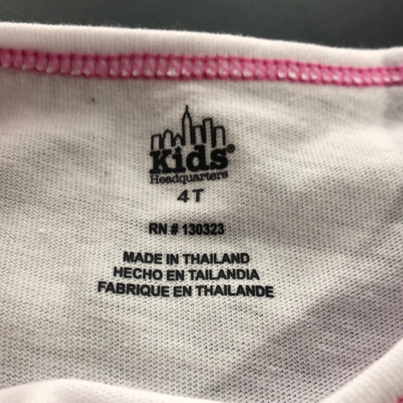 NEW Kids Headquarters Girls Panda Top, Size 4T, White - Picture 3 of 4